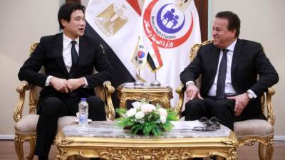 وزير الصحة يستقبل سفير كوريا لدى مصر لتعزيز سبل التعاون بالقطاع الصحي