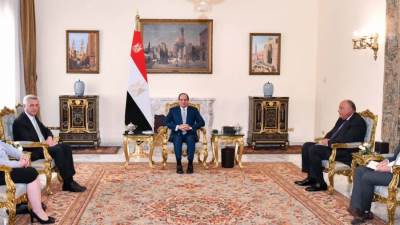 السيسي يستقبل "فيليبو جراندي" المفوض السامي للأمم المتحدة لشئون اللاجئين