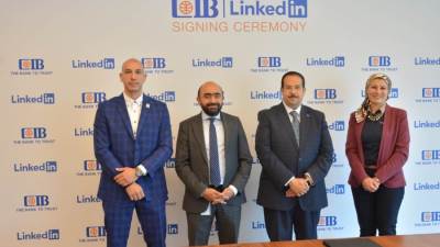 البنك التجاري الدولى-مصر CIB يوقع مذكرة تفاهم مع منصةLinkedIn  التعليمية لتعزيز مهارات وخبرات  الشباب 