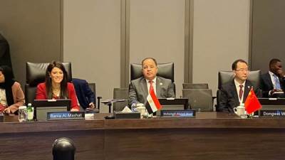 وزير المالية يشارك فى اجتماعات بنك التنمية فى الصين.. ويطالب بتحفيز الاستثمارات الخاصة للبلدان النامية