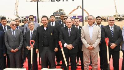 وزير التجارة يضع حجر الأساس للمرحلة الأولى لمصنع الضفائر الكهربائية للسيارات التابع لشركة سوميتومو إلكتريك إيجيبت