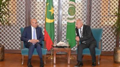 أبو الغيط يستقبل محمد ولد الشيخ الغزواني رئيس الجمهورية الإسلامية الموريتانية