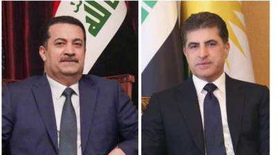 بارزاني والسوداني يبحثان  تطورات الوضع الأمني في كركوك