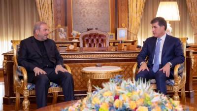 رئيس إقليم كوردستان يلتقي سفير ايران لدى العراق