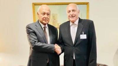 أبو الغيط يلتقي وزير خارجية الجزائر أحمد عطاف وذلك على هامش أعمال الدورة (78) للجمعية العامة للأمم المتحدة