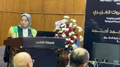 هاشم يهنئ اللواء عادل عزالدين لحصول نجلته علي الدكتوراة