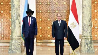 قمة «السيسى _ سلفا كير» تشهد مراسم استقبال رسمية لرئيس جنوب السودان بقصر الاتحادية