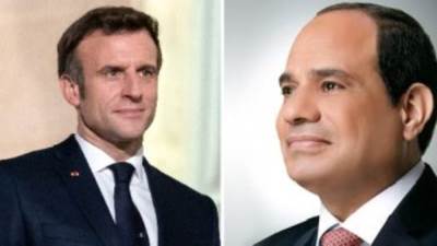  الرئيس السيسى يتلقى اتصالًا من ماكرون ويتفقان على التحرك لنفاذ المساعدات لغزة 
