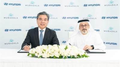 اتفاقية تعاون بين "هيونداي موتور" و"مبادلة" لاستكشاف آفاق فرص الاستثمار المستقبلي