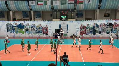 فوز سلطنة عمان على الكويت 3 / 1 .. فى اليوم الثانى للبطولة العربية العسكرية للكرة الطائرة 