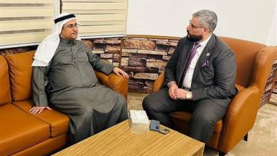العسومي يلتقي مندوب ليبيا الدائم لدى جامعة الدول العربية