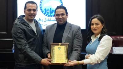 الأمانة المركزية بحزب مستقبل وطن تكرم عمرو عبدالمجيد أمين إعلام العاصمة