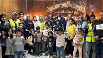 «مستقبل وطن» ينظم رحلة ترفيهية مجانية لأبناء قسم الجيزة إلى القرية الفرعونية 