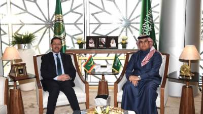 مندوب السعودية الدائم لدى الجامعة العربية يستقبل نظيره الموريتاني
