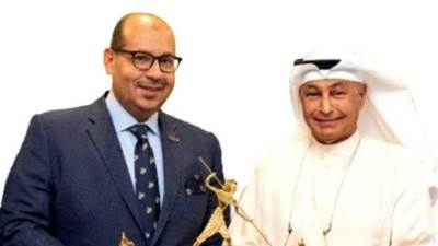 بعد انجاز برونزية مها عامر..  حسين المسلم رئيس الأتحاد الدولي يهنئ إتحاد السباحة ووزارة الشباب والرياضة 