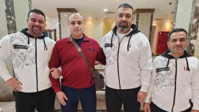 ببعثة تضم ١١ لاعبا ولاعبة وطموحات ذهبية .. بعثة رفع الأثقال تصل غانا للمشاركة في دورة الألعاب الأفريقية  