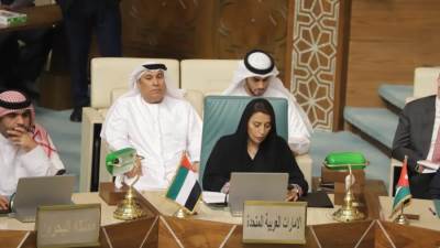 السفيرة مريم الكعبي تشارك في اجتماعات المندوبين الدائمين لبحث  التحرك العربي لوقف العدوان الإسرائيلي 