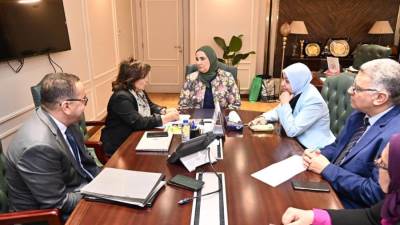 القباج ونيڤين عثمان تبحثان التعاون المشترك في مجالات الطفولة المبكرة والتعليم المجتمعي والعدالة التصالحية