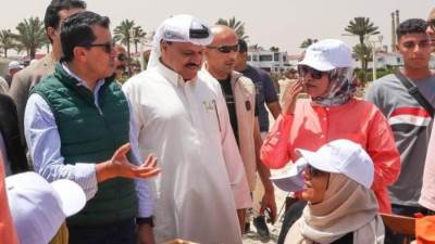 خلال زيارته لشمال سيناء.. وزير الشباب والرياضة  يشارك في مغامرة يلا كامب بالعريش 