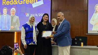 وكيل الشباب والرياضة بالقليوبية يشارك شباب يدير شباب فعاليات "Red and Green"