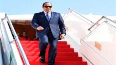  الرئيس السيسى يعود إلى أرض الوطن بعد مشاركته فى القمة العربية بالبحرين 