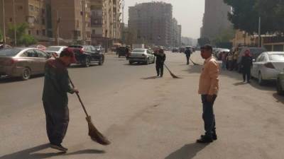 حملة نظافة وتجريد ورفع مخلفات بشارع ترعة الزمر وشارع خاتم المرسلين