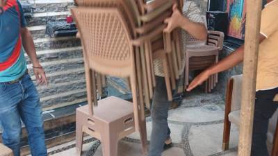 حملة اشغالات بشارع النادى الرياضى وشارع جمال الدين الافغاني  