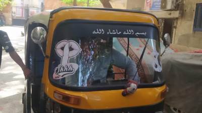 عمل حملة على التكاتك سير عكس الاتجاه بشارع خاتم المرسلين وشارع محمود سامي البارودي 