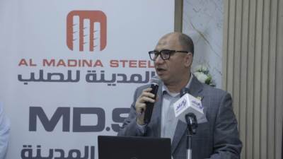 وفد جمعية مطوري "القاهرة والعاصمة الإدارية" يتفقدون مصانع "المدينة للصلب" بالعاشر من رمضان