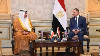 اللواء محمود توفيق يستقبل نائب رئيس مجلس الوزراء  الكويتي لبحث أوجه التعاون المشترك 