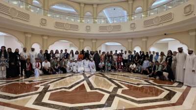 أعضاء وعضوات البرلمان العربي للطفل يطلعون على دارة الدكتور سلطان القاسمي ومحتوياتها التاريخية والعلمية