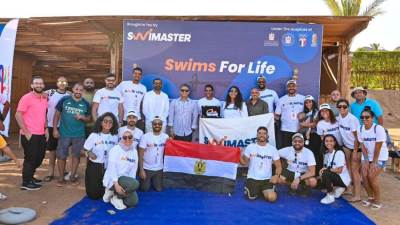 برعاية وزراتي الشباب والرياضة والبيئة.. محمد أيمن يتخطى مسافة ال ٢٥ كم خلال فعالية SwiMaster بمدينة دهب