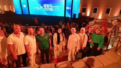 استمرار الوفود الطلابية لجامعة دمنهورفي المشاركة بفعاليات مهرجان "العالم علمين"