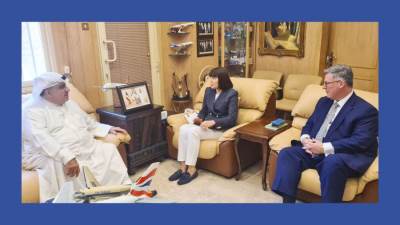 بهبهاني يستقبل السفيرة الأميركية لدى البلاد