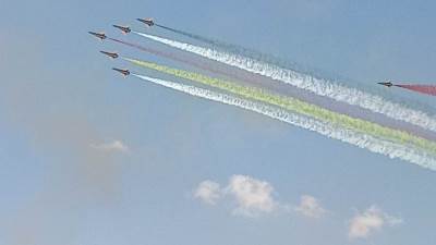 فى اليوم الأخير .. معرض مصر الدولى الأول للطيران والفضاء بالعلمين يشهد إقبالاً كبيراً من الزائرين وعدداً من الأنشطة والفعاليات المتميزة 