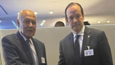 أبو الغيط يلتقي وزير العلاقات الخارجية في جمهورية بنما