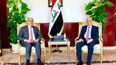 السفير العراقي يلتقي السفير الأردني لدى القاهرة