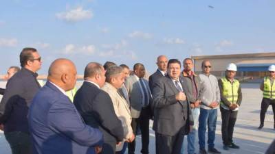 الوكيل يستقبل مصيدة قلب المفاعل للوحدة النووية الرابعة بموقع المحطة النووية بالضبعة