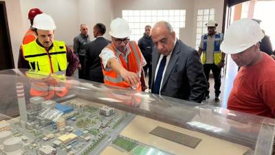 وزير الكهرباء : فى زيارة ميدانية لمحطة توليد كهرباء التبين البخارية