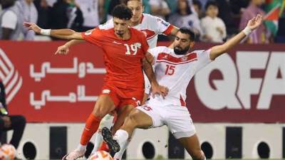 إصابة وسام أبو علي مع منتخب فلسطين