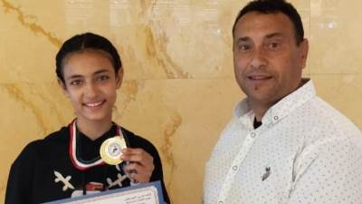 سجي فهد تحقق رقما قياسيا جديدا فى سباق ثلاثة متر مشي فى بطولة الجمهورية لالعاب القوى 