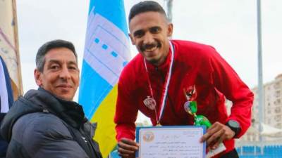 عمرو هاني يحطم رقم قياسي جديد لسباق ٢٠٠ متر عدو ببطولة الدرجة الأولى كبار بالإسكندرية 