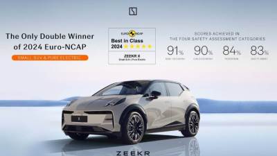 "زيكر X " تفوز بجائزة الأفضل في فئتها بإختبارات الأمان من Euro NCAP 