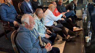 الجهاز الفني لمنتخب مصر يحضر مباراة الزمالك ومودرن 