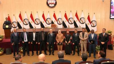 النائب العام يشهد تكريم المتدربين من أعضاء النيابة العامة الليبية وبعض دول أفريقيا 