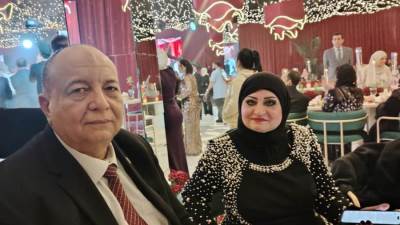 رئيس الاتحاد العربي للتعليم والبحث العلمي يلتقي بالإعلامية الكويتية العظيمة عواطف الخضر على أرض مصر