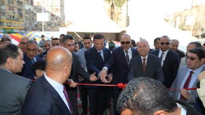  وزراء الزراعة والتموين والعمل ومحافظ القاهرة يفتتحون معرض أهلا رمضان بباب الشعرية