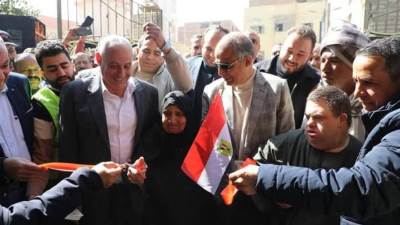 محافظ المنيا يفتتح معرضين" أهلاً رمضان" بمغاغة