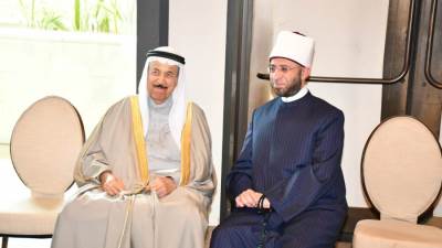 وزير الأوقاف يلتقي رئيس المجلس الأعلى للشئون الإسلامية بالبحرين  