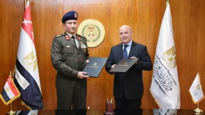 جهاز الرياضة للقوات المسلحة يوقع بروتوكول تعاون مع وزارة الشباب والرياضة 